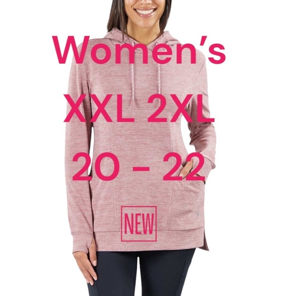 Ladies Active Spyder XXL 2XL Soft Fleece Pullover Hoodie Sweatshirt Side Pocket - Picture 2 of 8